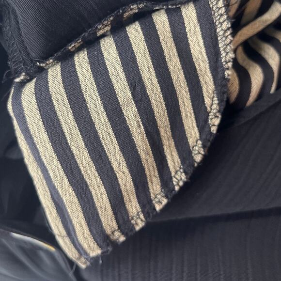 Vtg Marnie West Stripe Whimsigoth Jacket Sz L Stripe Stevie Nicks Witchy Boho 80 - Picture 13 of 13